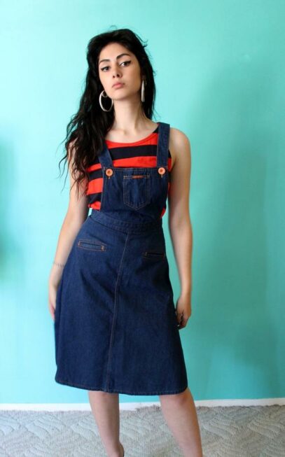 70s denim dress
