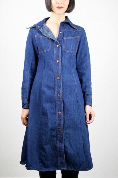 70s denim dress