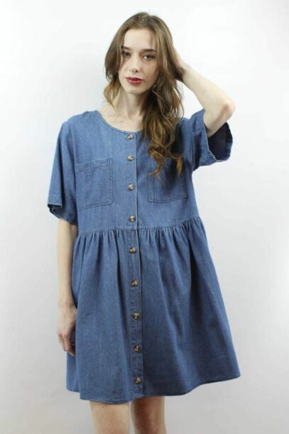 90s denim dress