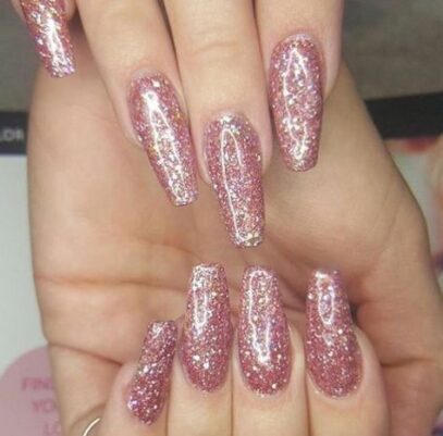 All Glitter Nails