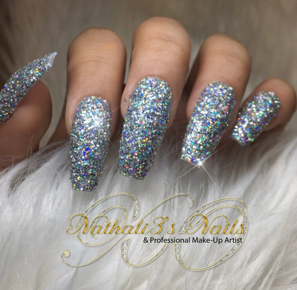 All Glitter Nails
