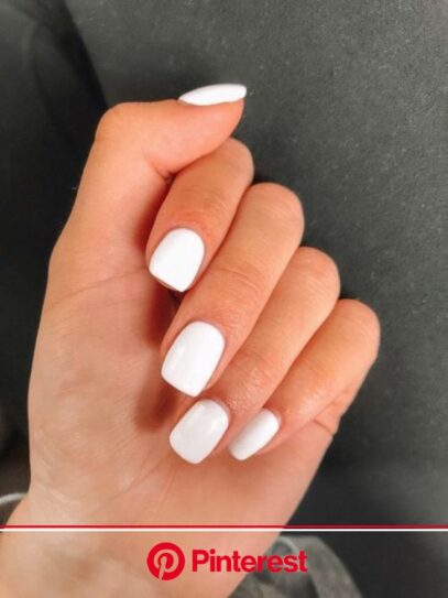 All White Nails