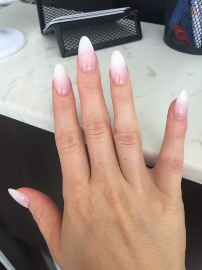 Almond Ombre Nails