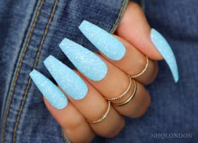 51 Baby Blue Glitter Nails Looks Inspirations Polyvore Discover And Shop Trends In Fashion Outfits Beauty And Home