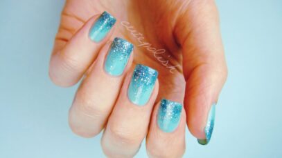 Baby Blue Prom Nails