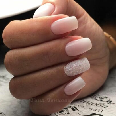 Baby Pink Ombre Nails