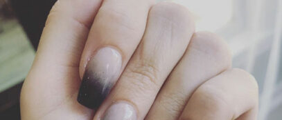 Black And White Ombre Nails