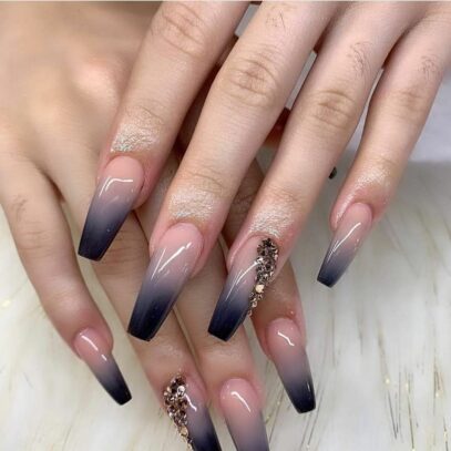 Black Ombre Nails