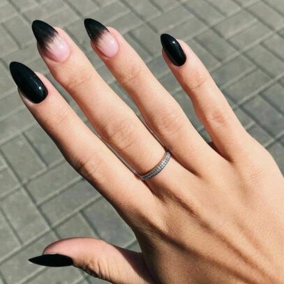Black Ombre Nails
