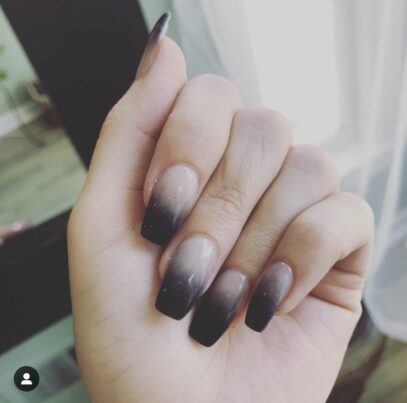 Black Ombre Nails