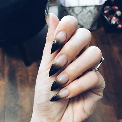 Black Ombre Nails