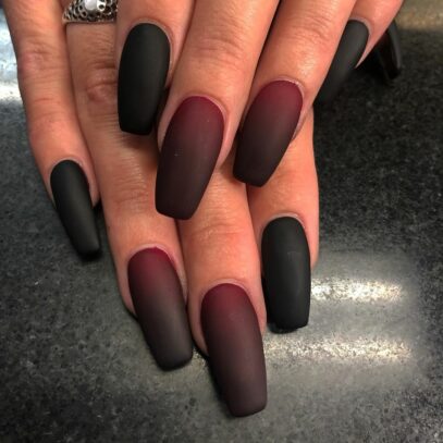 Black Ombre Nails