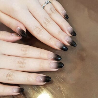 Black Ombre Nails