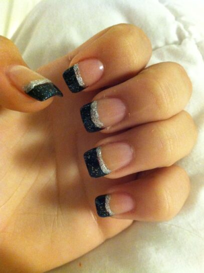 Black Prom Nails