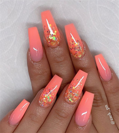 Bright Ombre Nails