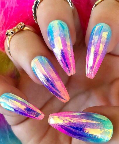 Bright Ombre Nails