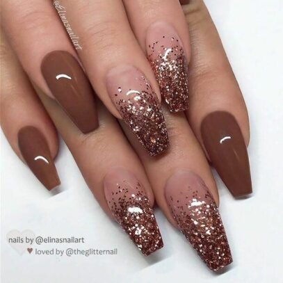 Brown Ombre Nails