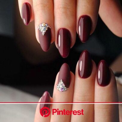 Burgundy Prom Nails