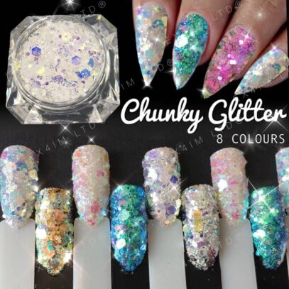 Chunky Glitter Nails