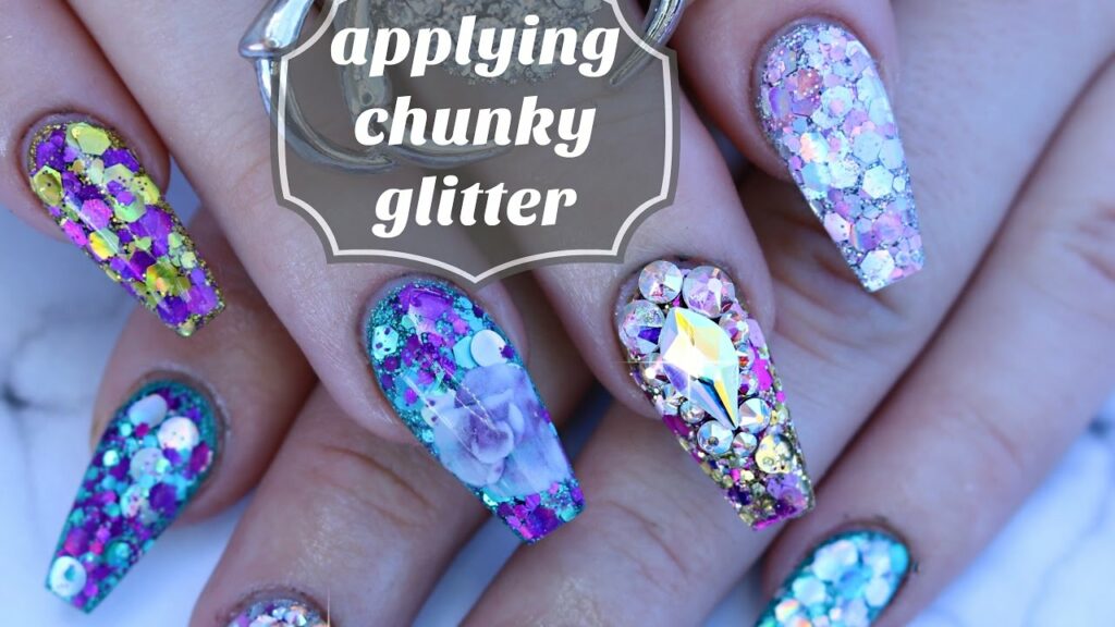Chunky Glitter Nails