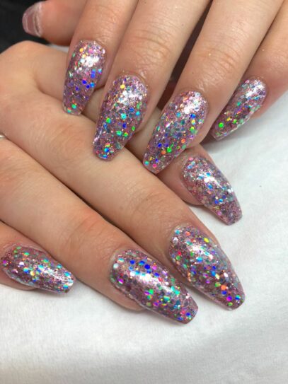 Chunky Glitter Nails