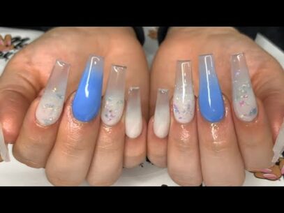 Clear Ombre Nails
