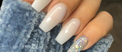 Clear White Nails