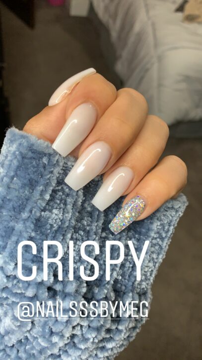 Clear White Nails