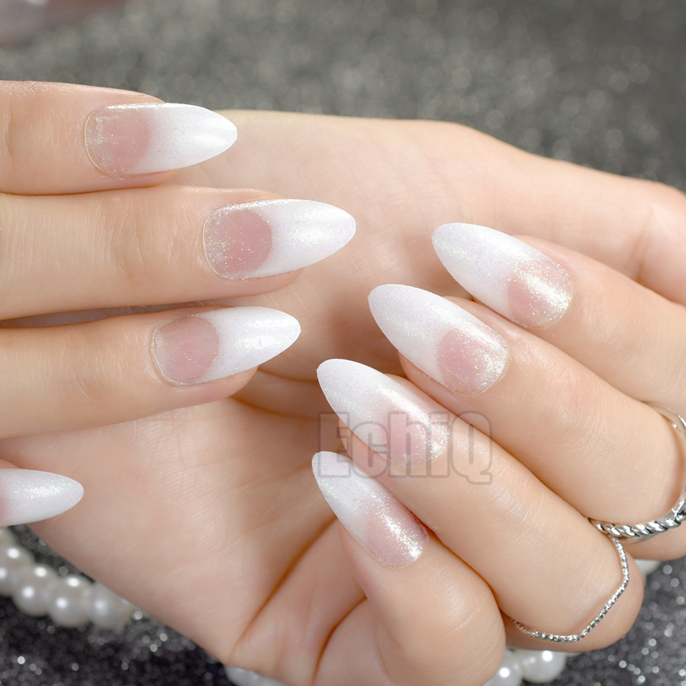 Clear White Nails