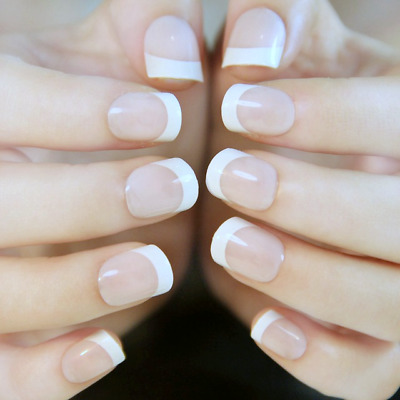 Clear White Nails