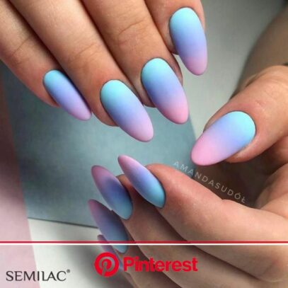Colored Ombre Nails