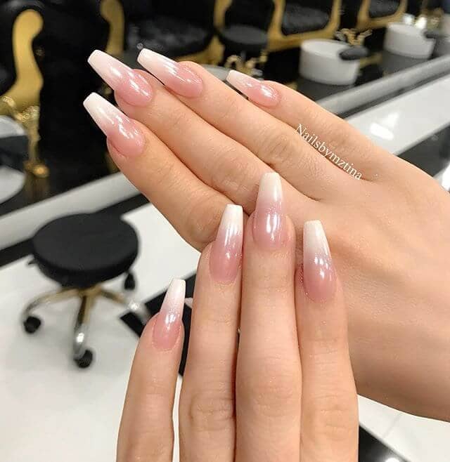 Colored Ombre Nails