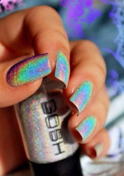 Colorful Glitter Nails