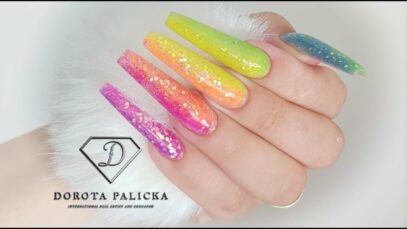 Colorful Glitter Nails
