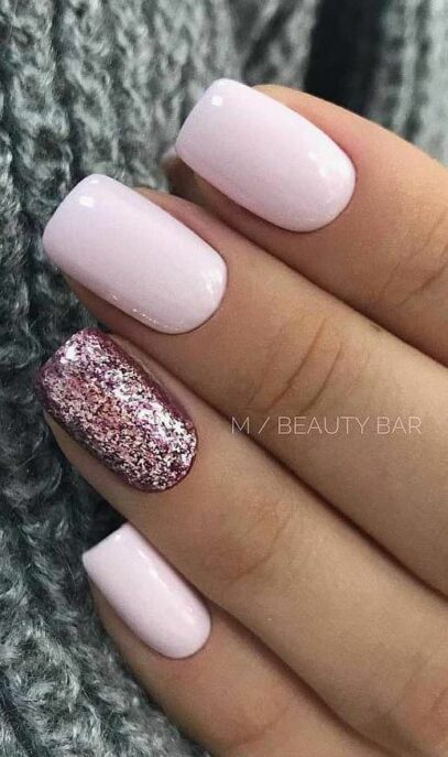 Cute Glitter Nails