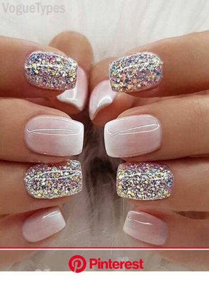 Cute Glitter Nails
