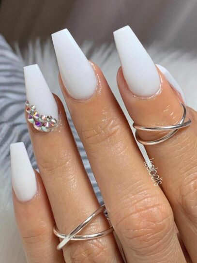 Cute White Nails
