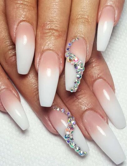 Cute White Nails