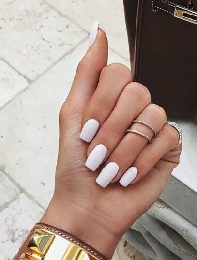 Cute White Nails