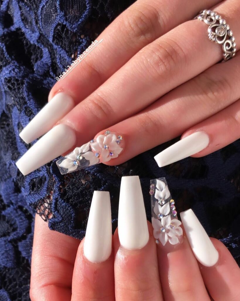 Cute White Nails
