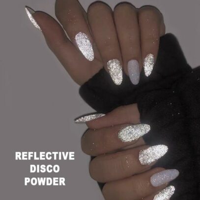 Dark Glitter Nails
