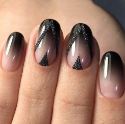Dark Ombre Nails