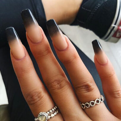 Dark Ombre Nails
