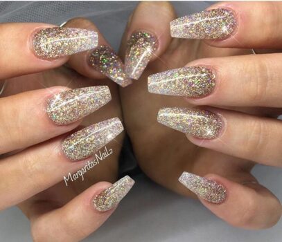 Gold Ombre Nails