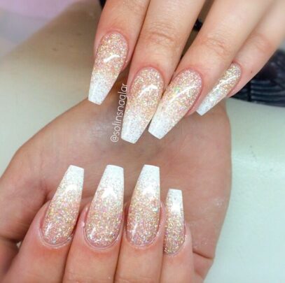 Gold Ombre Nails