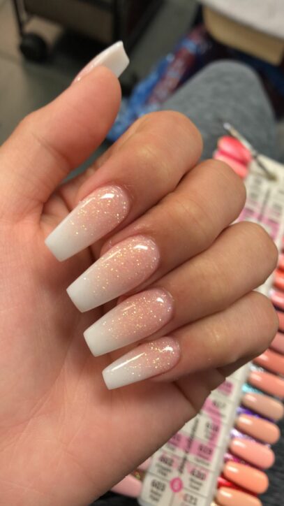 Gold Ombre Nails
