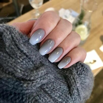 Gray Ombre Nails