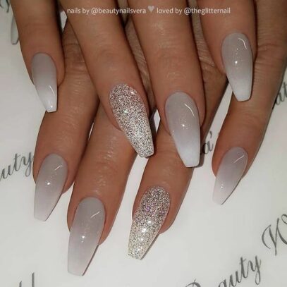 Gray Ombre Nails
