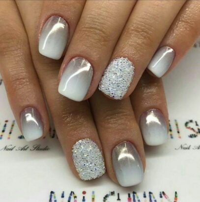 Grey Ombre Nails
