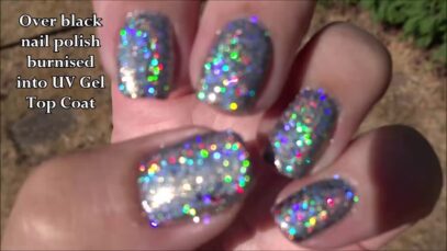 Holographic Glitter Nails